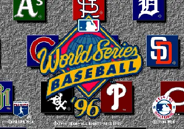 World Series Baseball '96 (USA) screen shot title